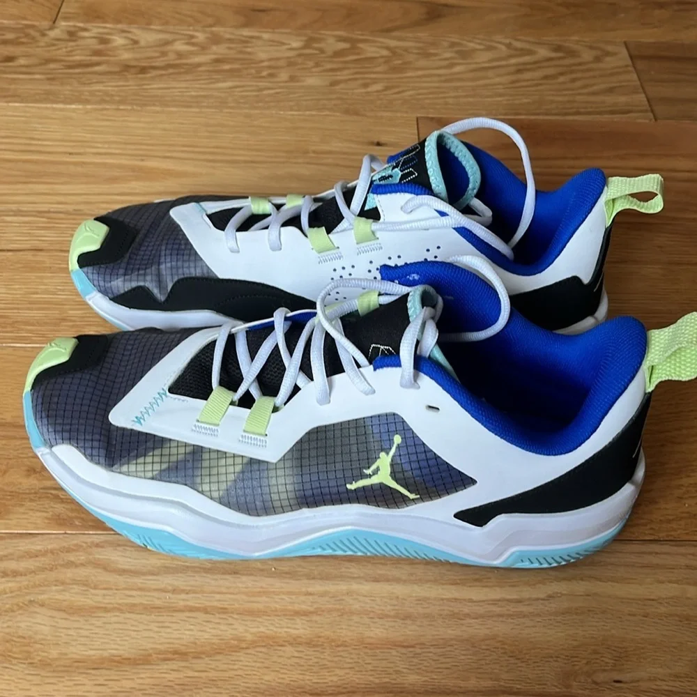 Jordan One Take 4 Mens Basketball Shoes White Coppa Lime Size 12